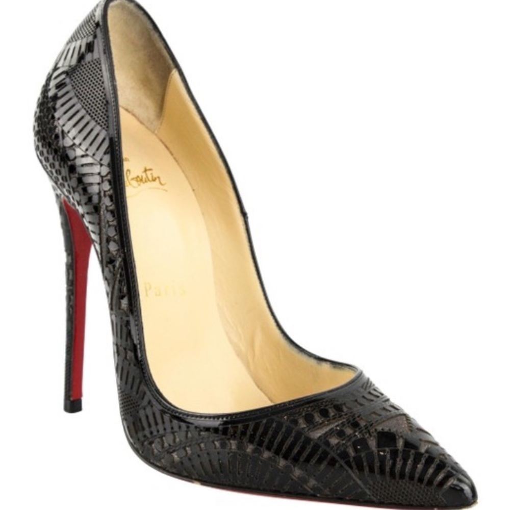 Christian Louboutin Kristalli laser cut pump 36